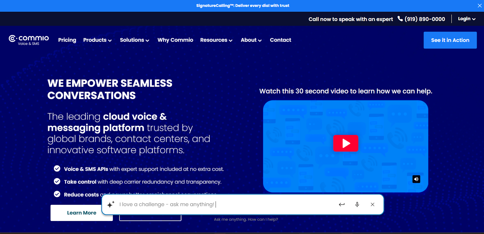 ThinQ Website Screenshot
