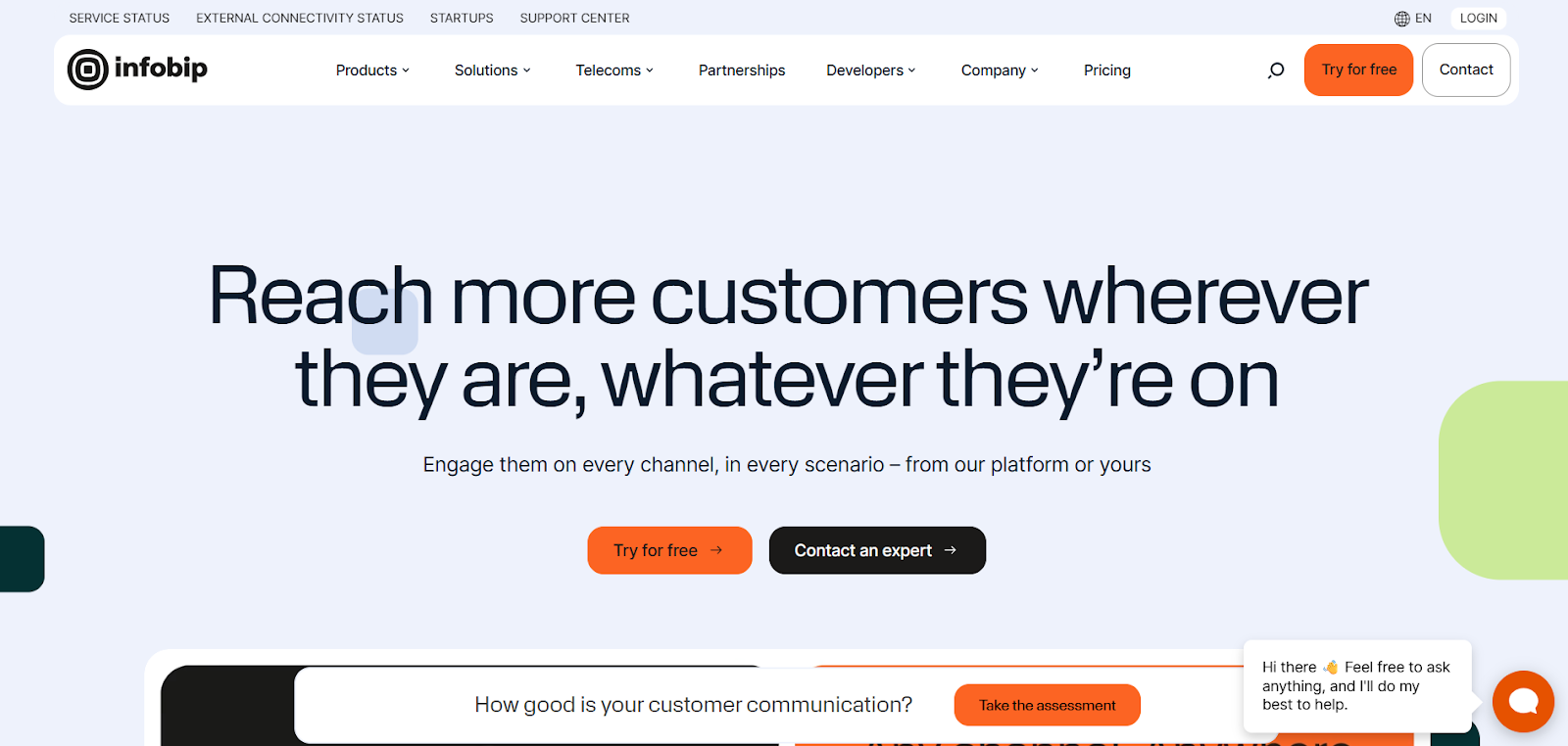 Infobip Website Screenshot