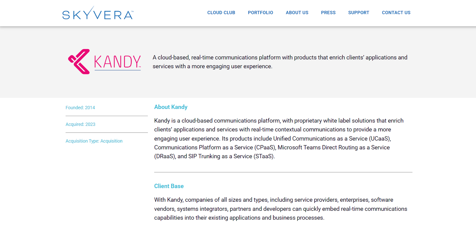 Kandy Website Screenshot