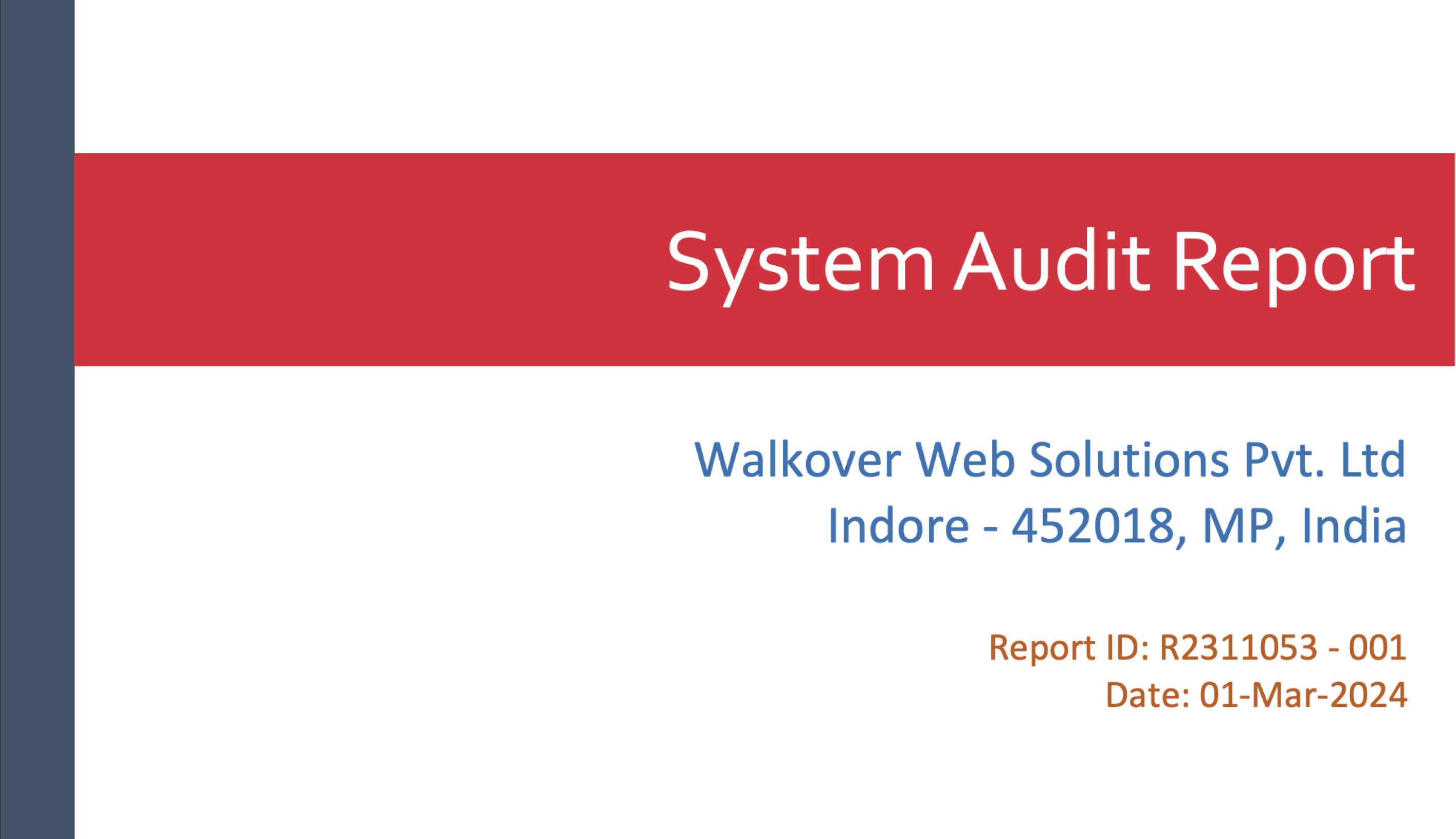 System Audit Report