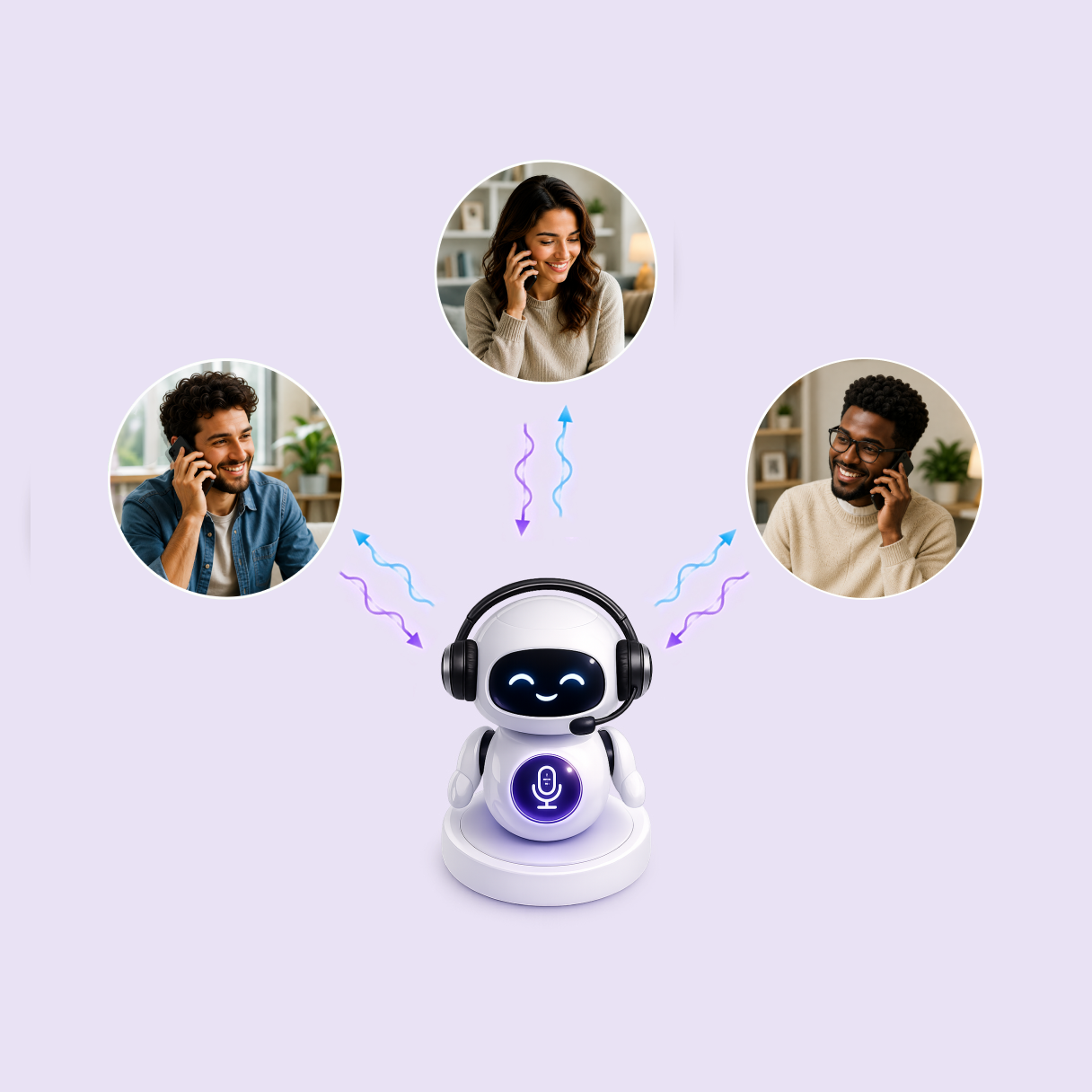 Voice and call support experience powered by AI